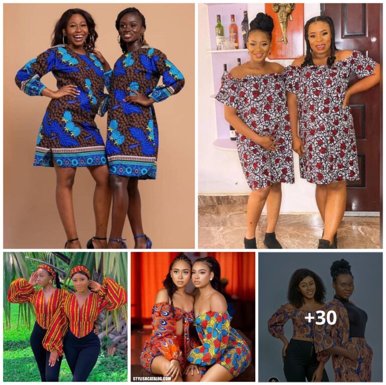 30 Amazing Ankara Styles For Twinning And Friends That Slay Together