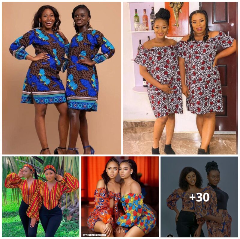 30 Amazing Ankara Styles For Twinning And Friends That Slay Together