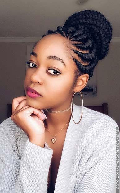 30+ Latest Black Braided Hairstyles For Classy and Elegant Looks (10)