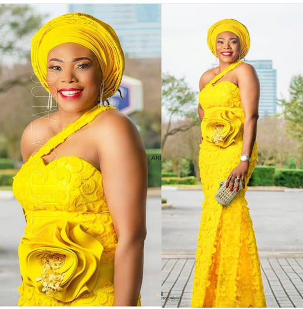 Look Classy And Mature To Your Next Occasion With These Yellow Fabric Styles (1) (2)