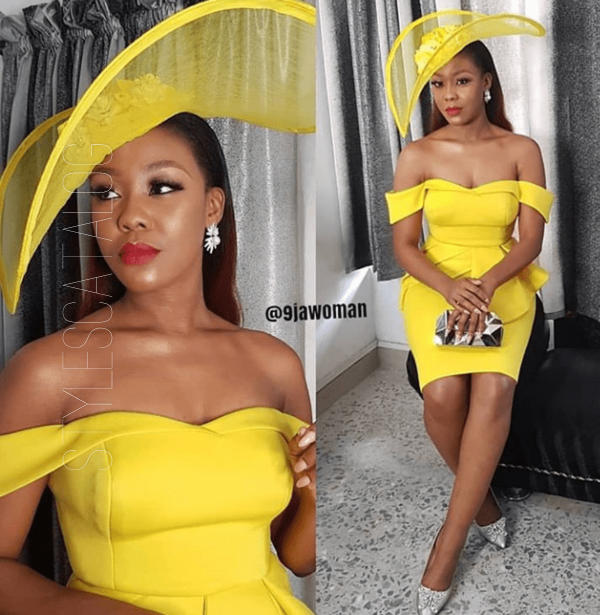 Look Classy And Mature To Your Next Occasion With These Yellow Fabric Styles (17)