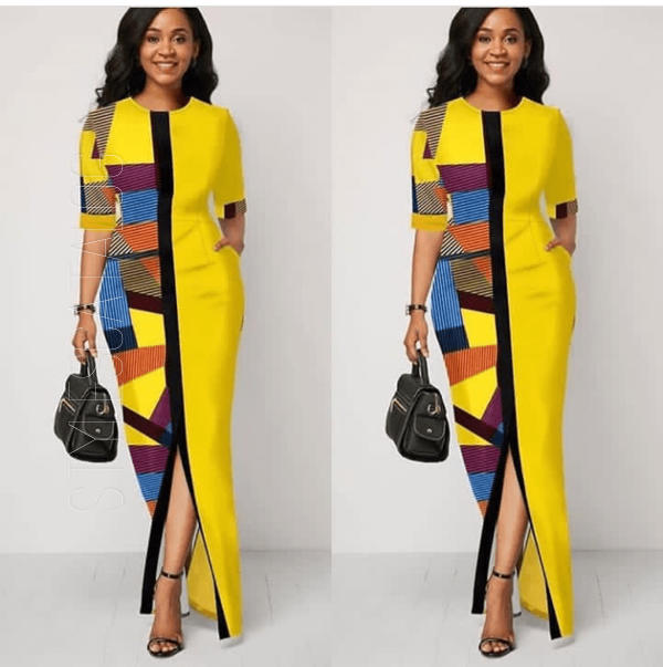 Look Classy And Mature To Your Next Occasion With These Yellow Fabric Styles (24)