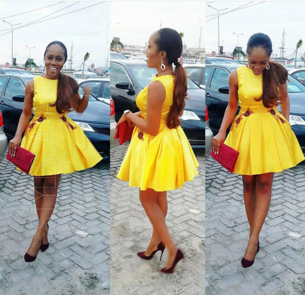 Look Classy And Mature To Your Next Occasion With These Yellow Fabric Styles (7)