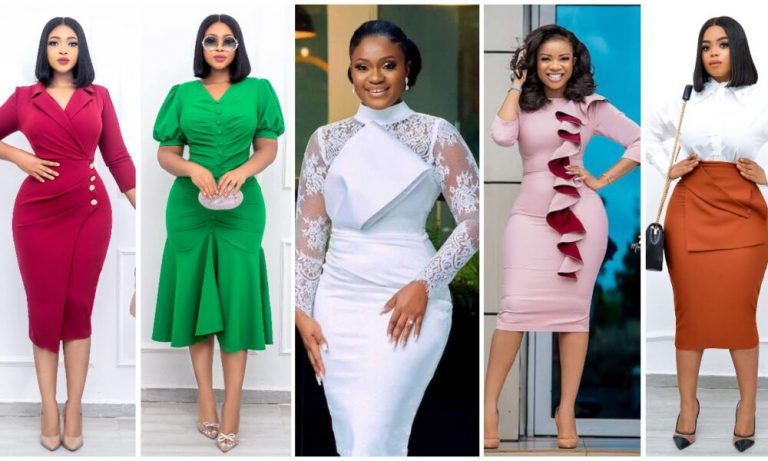 Best Corporate Gown Styles for Female Bosses, Wives and Stylish Ladies
