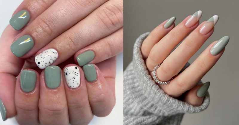 86 Sage Green Nails That Are Worth Swooning Over