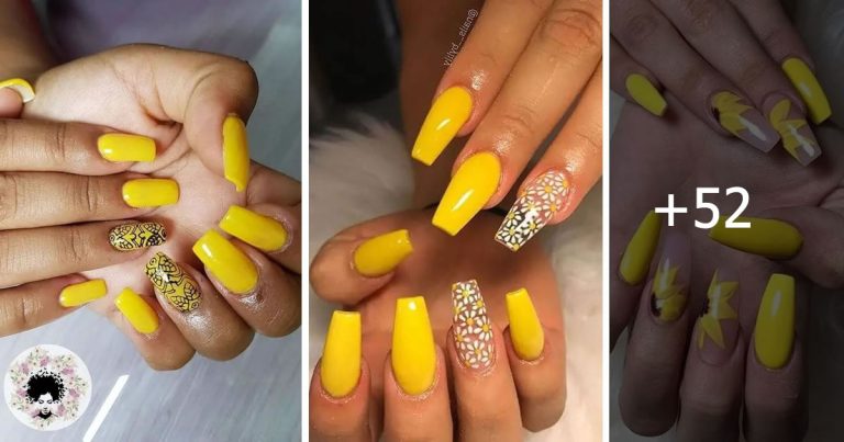 55 Photos: Fun Yellow Acrylic Nails for Every Occasion
