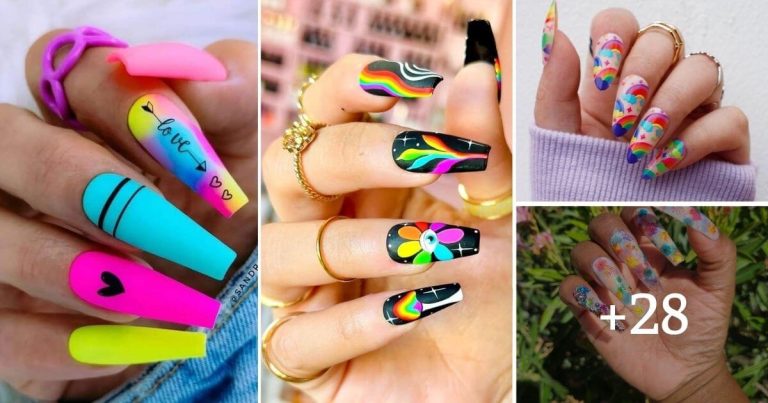 32 Striking Rainbow Nails That Help You Stand Out From The Crowd