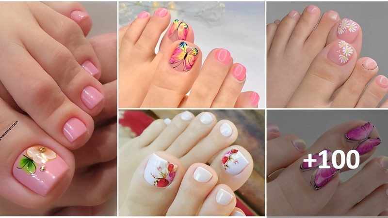 100 Beautiful Ideas Decorated Toe Nails