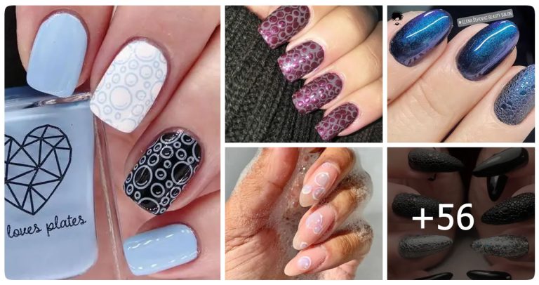 56 Cute Bubble Nail Art Designs for 2023
