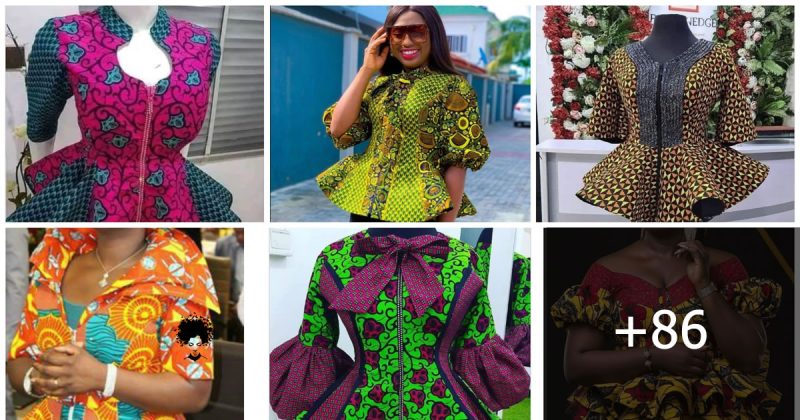 86 Photos: Stylish Ankara Blouse/ Tops With Front Zipper