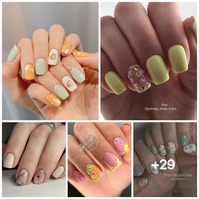 Make Your Short Nails Look Longer with Color and Shape Play: 33+ Semi-Permanent Nail Ideas