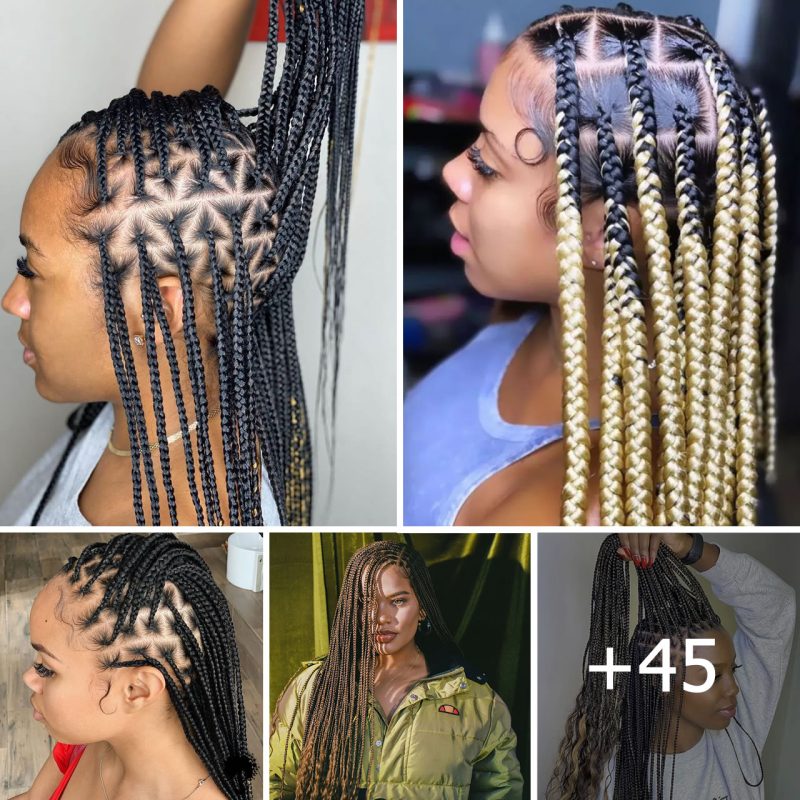 45 Knotless Braid Styles 2024: Jumbo, Lose Braids & More