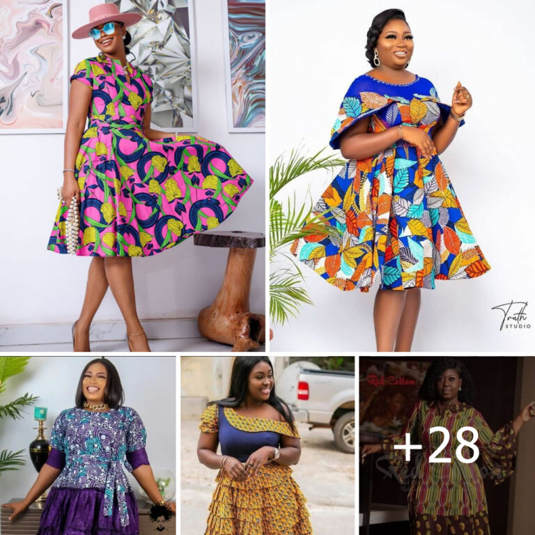 28+ Elegant Ankara Short Gown Styles for Fashion-Forward Wives and Moms