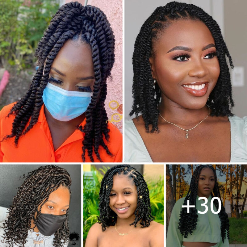 30 Charming Kinky Twists Hairstyles for a Polished Look in 2024