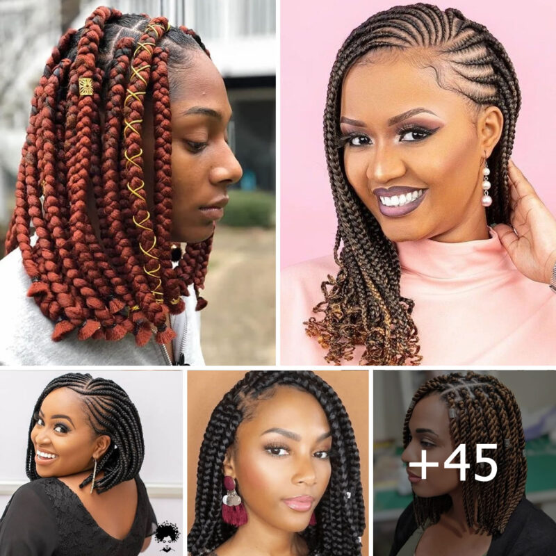 45 Trendsetting Bob Box Braids to Rock in 2023