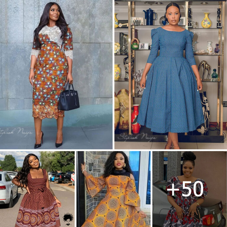 50+ Smart And Captivating Ankara Short Gown Styles For Work Places.