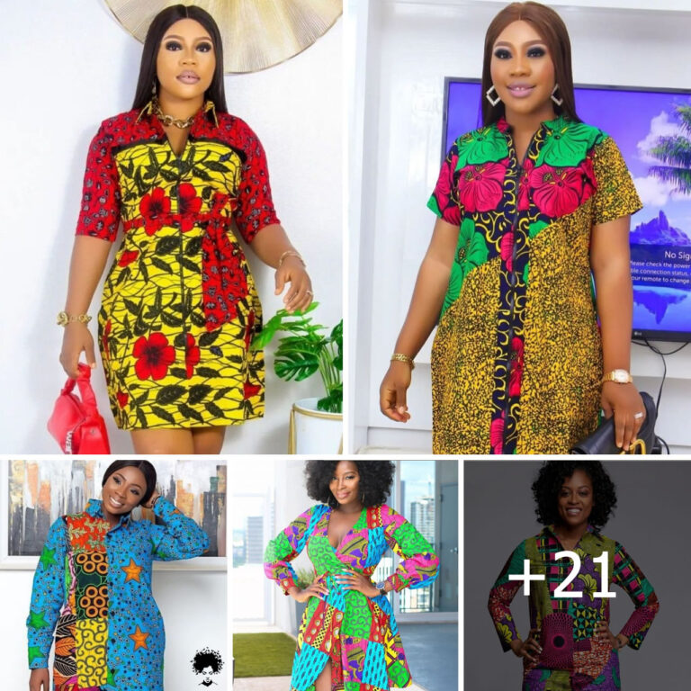 Captivating Ankara Shirt Dress Styles For Stylish Ladies.