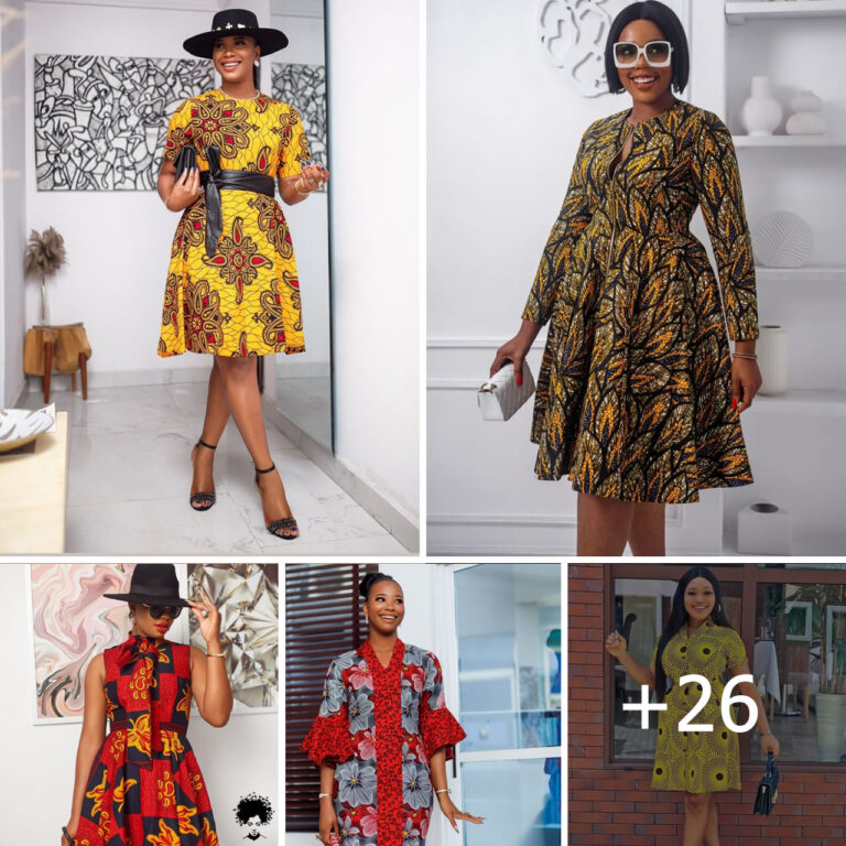 Chic and Enchanting: Our Favorite Ankara Short and Midi Gown Styles