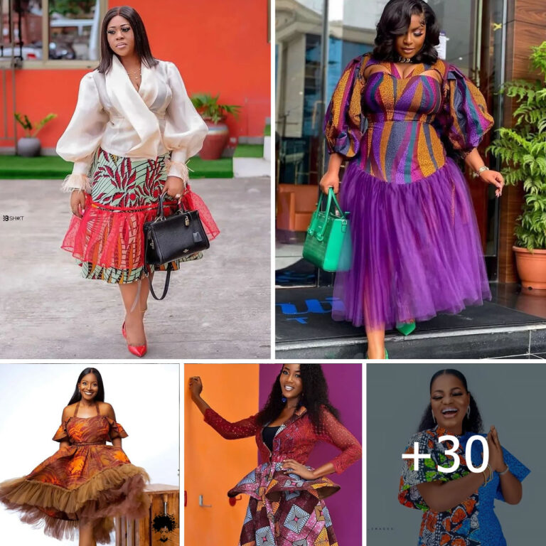 Unique Ankara Combination Styles For Stylish Ladies.