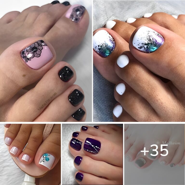 Step Up Your Pedicure Game with Bold and Beautiful Red Flowers Toe Nails