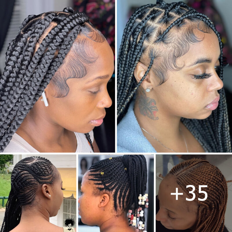 35+Latest Ghana Braids Hairstyles For Stylish Ladies.