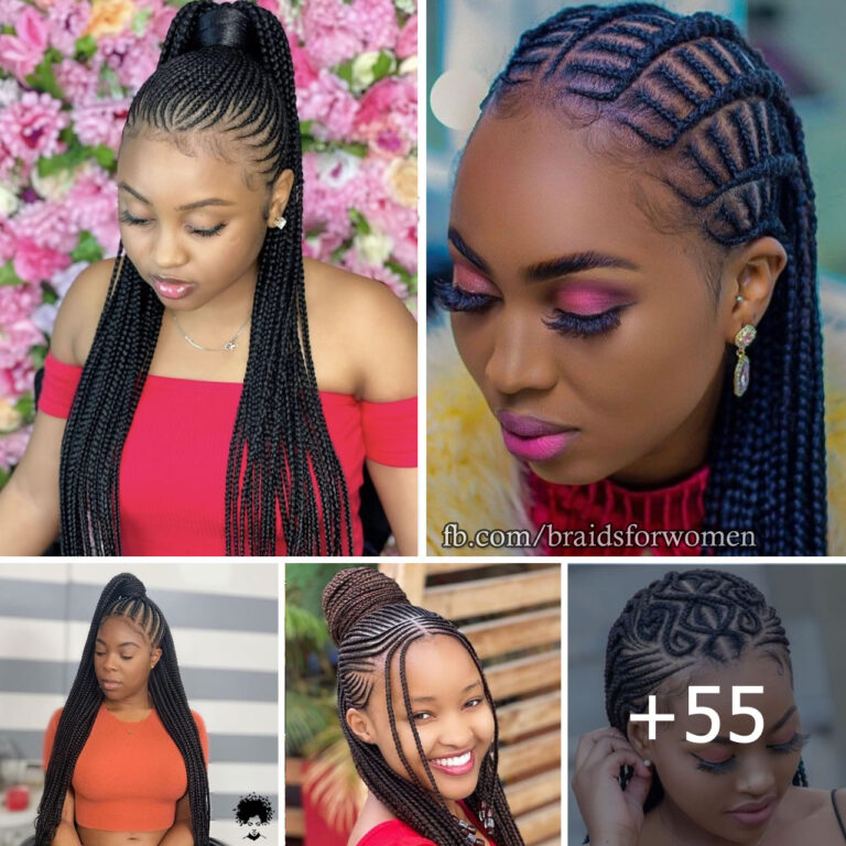 55 Alluring and Chic Ghana Braids Hairstyles Ideas for 2024