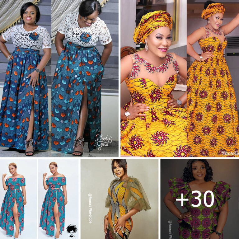 Explore These Beautiful Maxi Dresses: Discover 30+ Top African Slit Print Designs