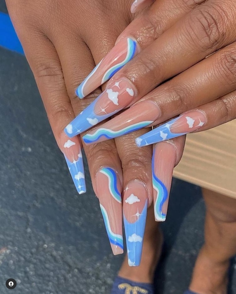 Summer Nails – Vibrant Blue Nail Trends for 2023! Immerse yourself in an ocean of vibrant colors and innovative designs that will take your manicure to the next level. – Explore a new level of style with these tempting blue nail options for this year.