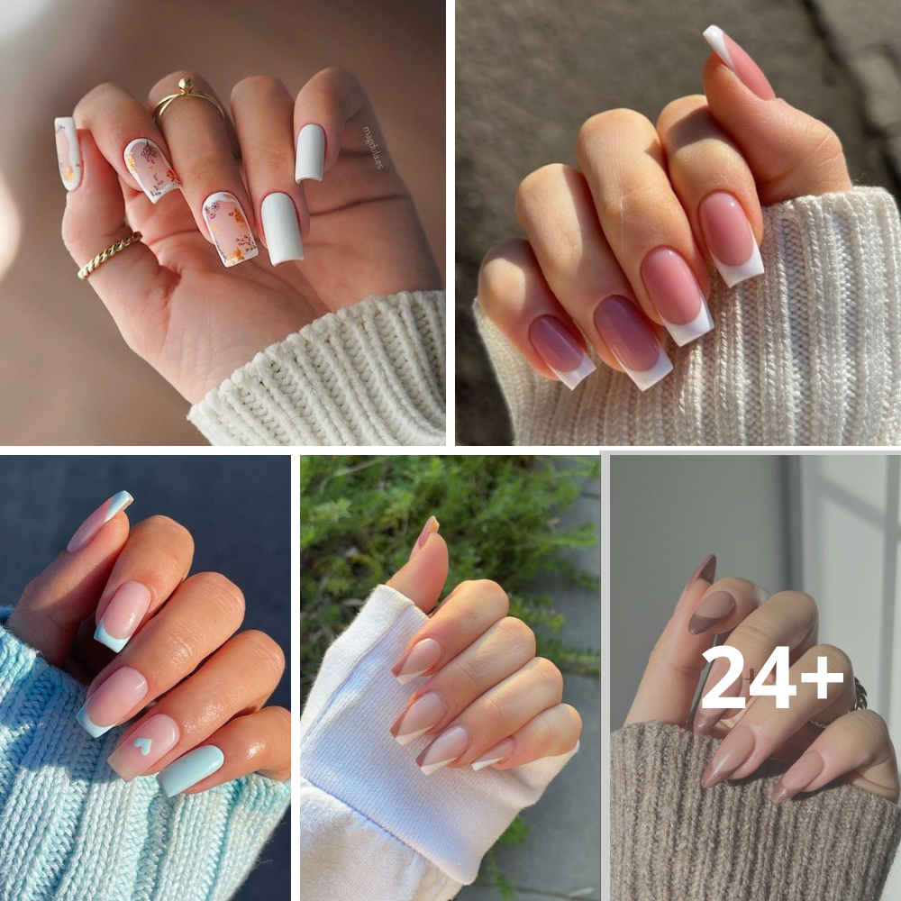 30 Absolutely Stylish Square French Tip Nail Designs