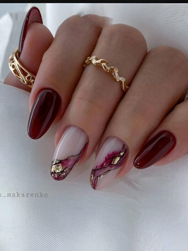 Explore the 27 hottest maroon red nail ideas to try right now