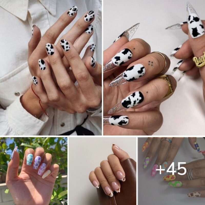 45+ Examples Of Ultra-Trendy Cow Print Nails