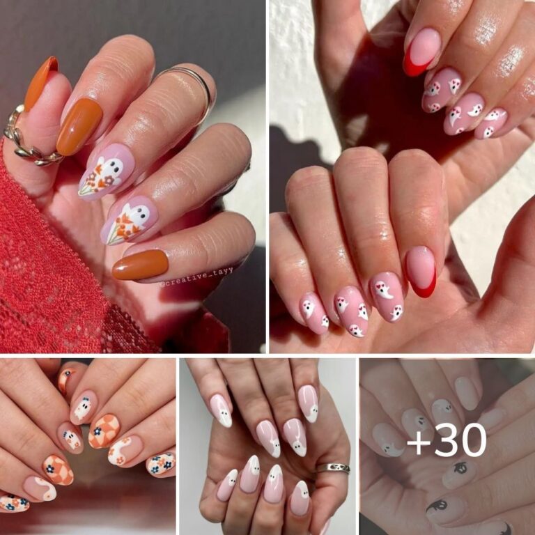 35 Stylish Ghost-Inspired Nail Designs for a Trendy Halloween Look