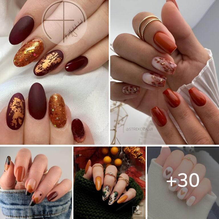 30 Autumn Orange Nail Designs Chic Ladies Need To Copy