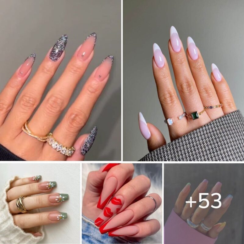 53 insanely cute french tip nails to upgrade the classic french nails manicure