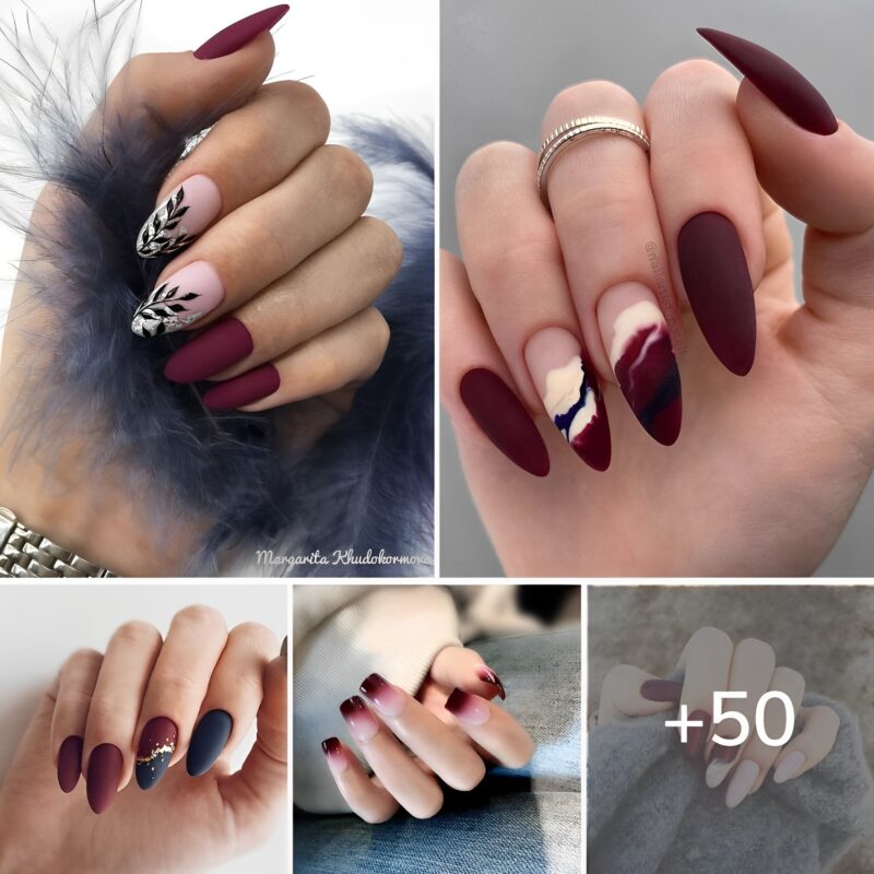 50+ Burgundy Nails That Are Ultra-Trendy Right Now