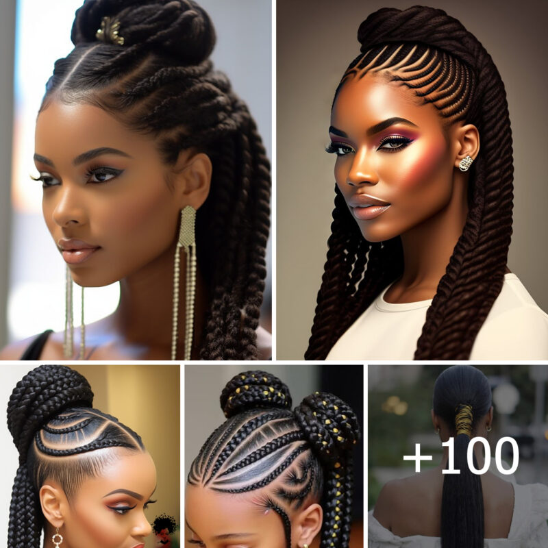 100 PHOTOS: Stylish Natural Hair Cornrow Ponytails: Trending Styles to Try