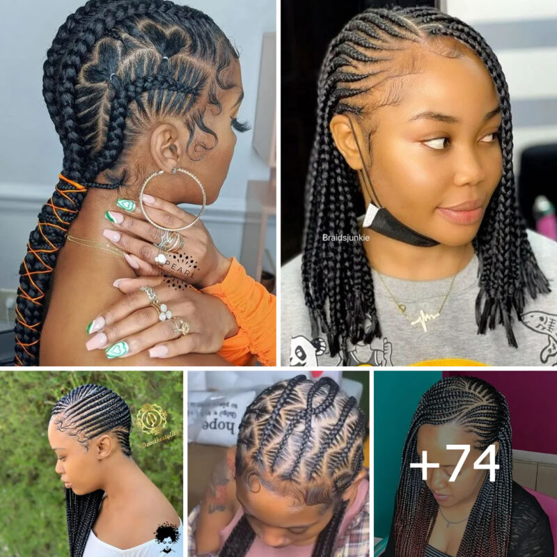 74 Visual Feasts: The Reign of Amazing Feed-in Braids Styles in the Hair Fashion World