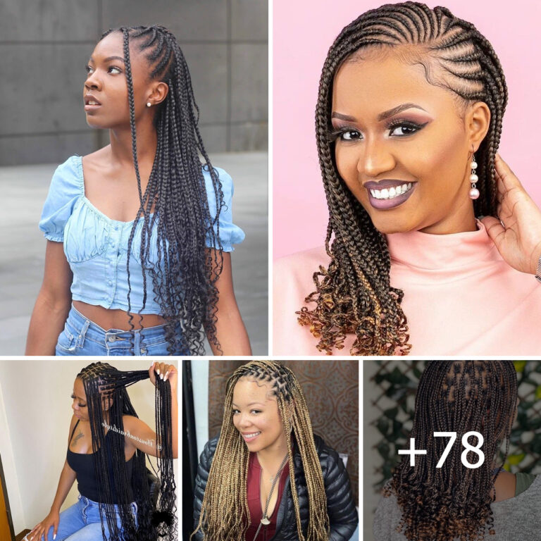 Braids with Curly Ends: Hairstyles Blending Texture and Elegance
