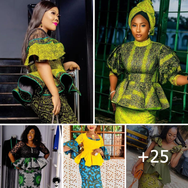 Fascinating Ankara Mixed Skirt And Blouse Styles.