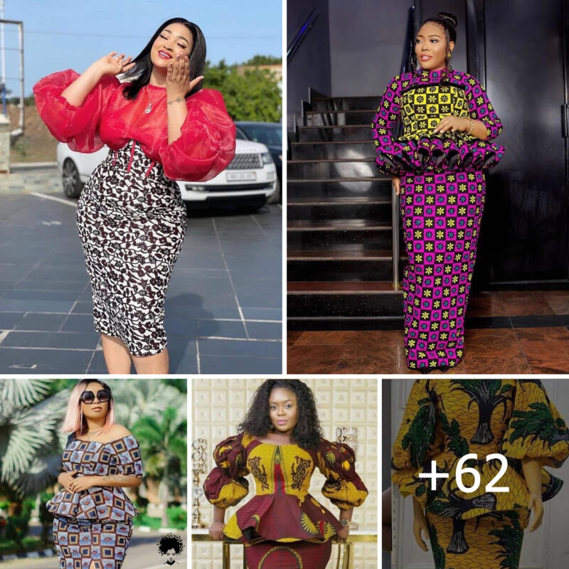 Traditional Meets Trendy: Hausa-Inspired Ankara Skirt and Blouse Designs