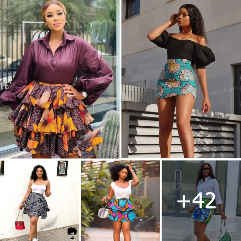 25+ Captivating Ankara Short Skirt Styles For Stylish Ladies.