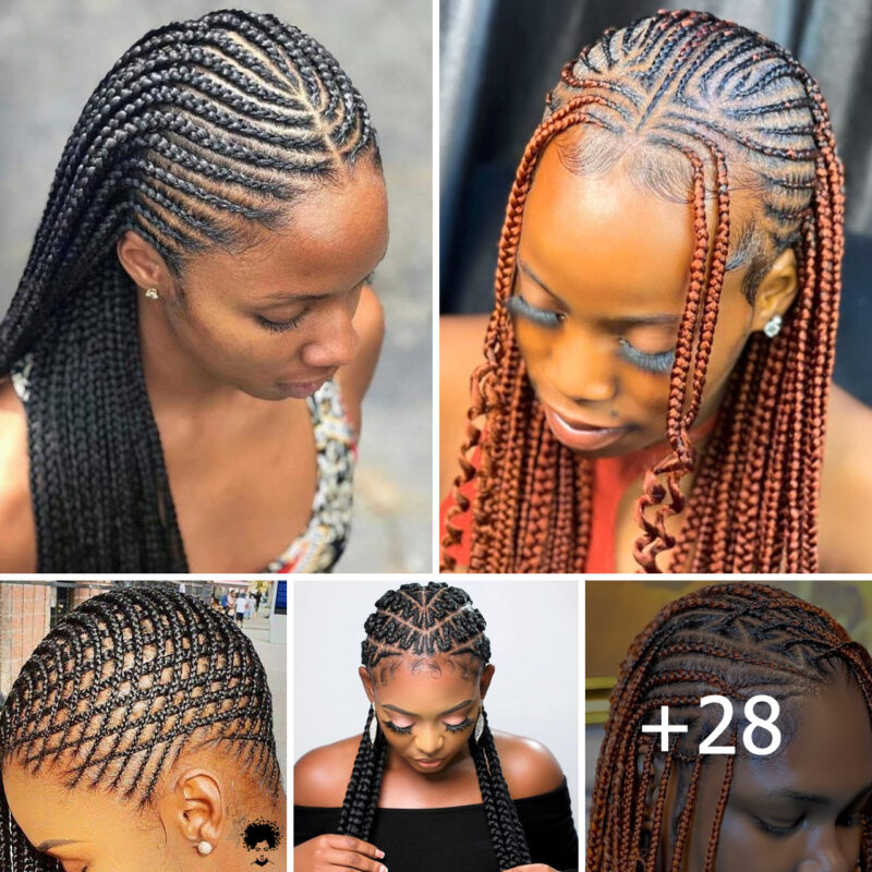 28 Innovative Ghana Weaving Styles for a Striking New Hairstyle