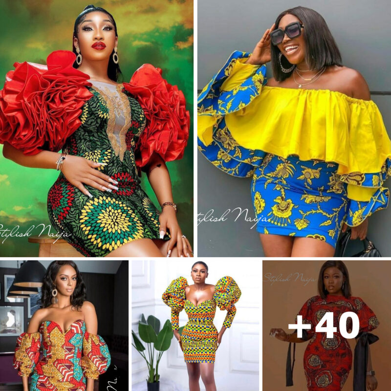40+ Hawt Ankara Short Gown Styles With Fascinating Sleeves.