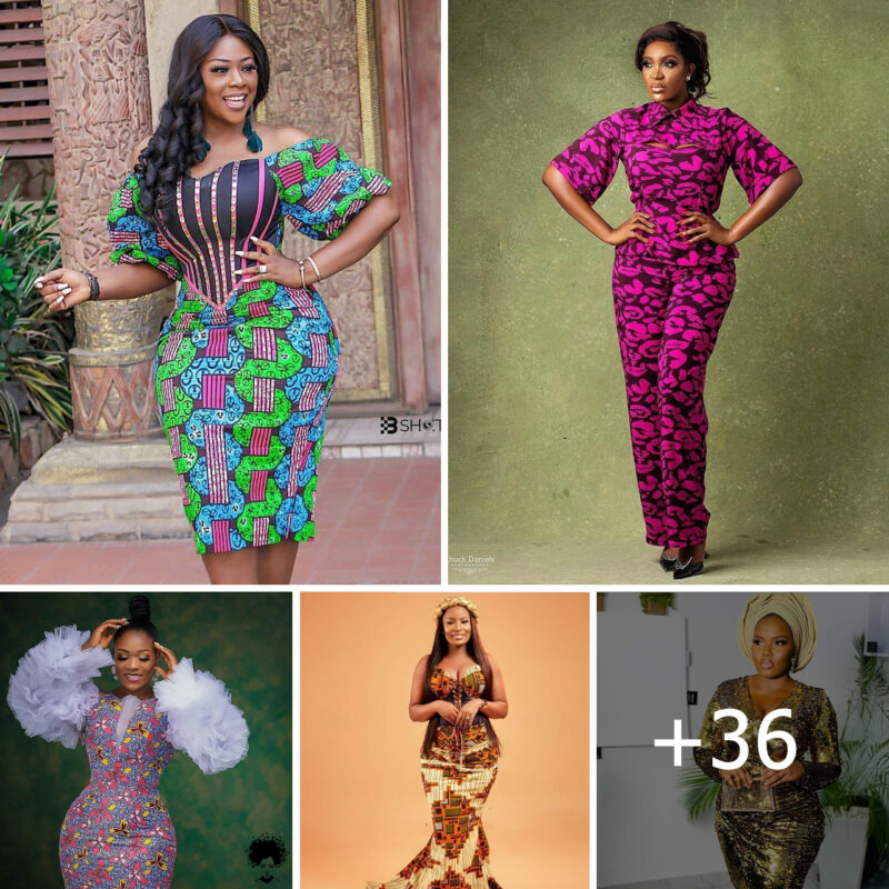 +36 Beautiful Ankara Gown Designs for Women to Try