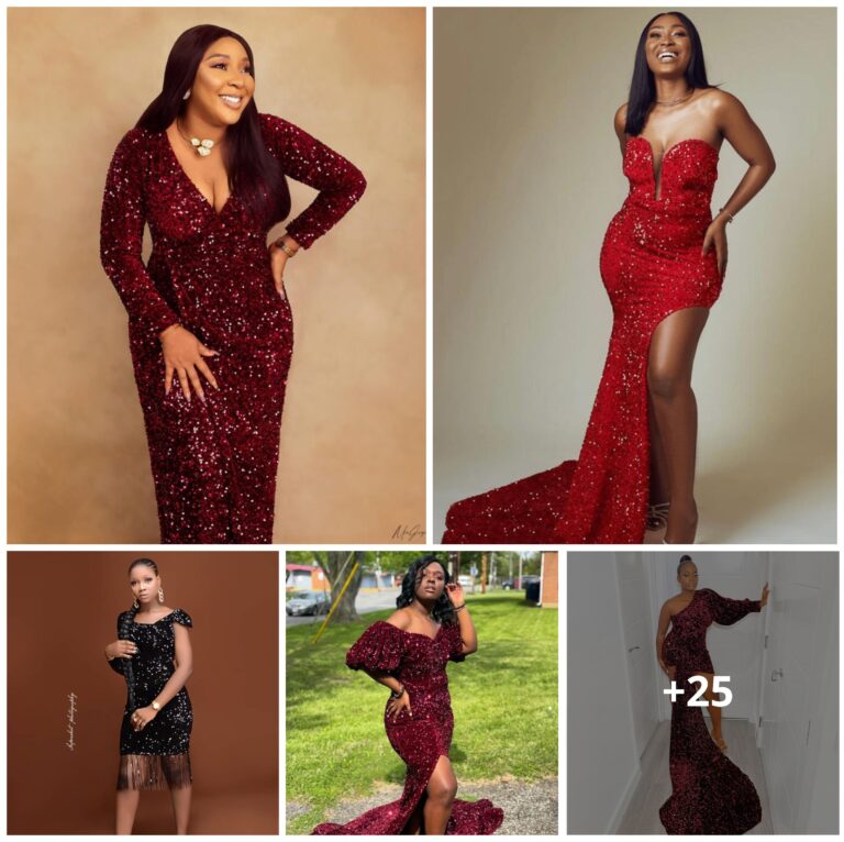 25 Most Gorgeous Ways To Style Sequins Fabrics For Black Women