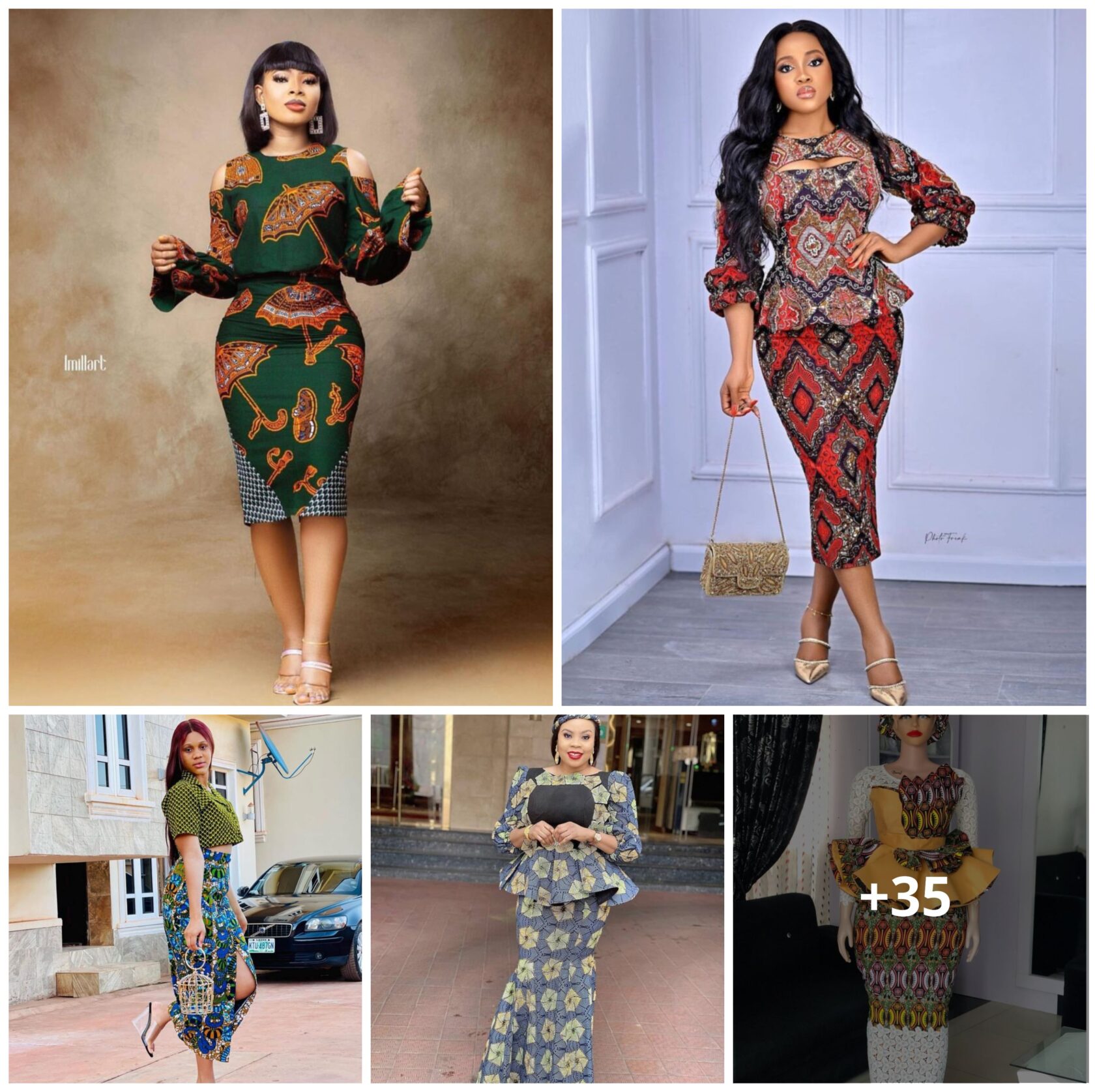 Exclusively Stunning Ankara Skirt and Blouse Styles for Africans