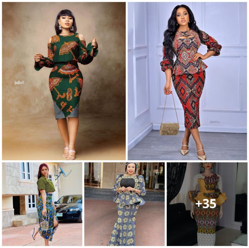 Exclusively Stunning Ankara Skirt and Blouse Styles for Africans