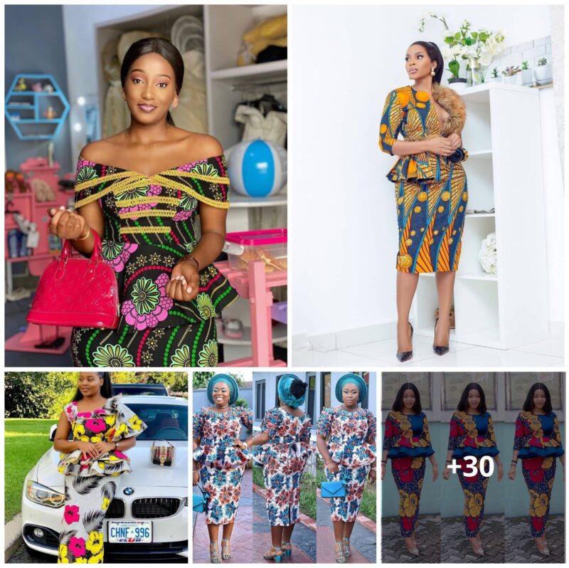 Latest African Skirt and Blouse Dresses For Pretty Ladies 2024