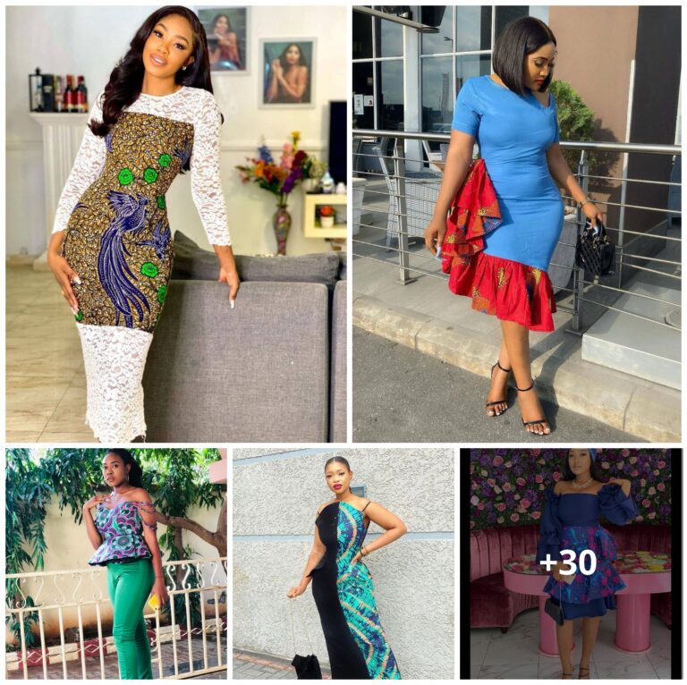 Latest Ankara Plain and Pattern Styles For Beautiful Ladies
