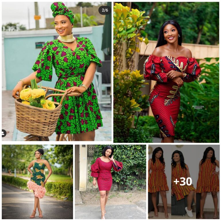 Latest Ankara Short Gown Styles 2024